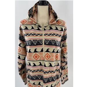 O'Neill Womens Josie Half Zip Hoodie Fleece Jacket Pullover Sweatshirt Medium